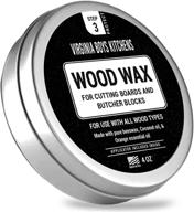 🥥 premium wood wax with coconut oil and beeswax - food grade, applicator included - ideal for cutting board, bowl, and wooden utensils logo