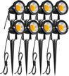 enhance your outdoor space with zuckeo low voltage landscape lights - 8 pack led spotlights with stakes for garden pathways, walls, trees and more! logo