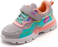 👟 larmar girls' athletic sneakers: lightweight, breathable shoes for active athletes логотип