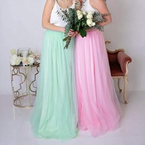 img 3 attached to Maxi Long Soft Tulle Skirt For Women - Perfect Bridal Wedding Skirt With 3 Layers