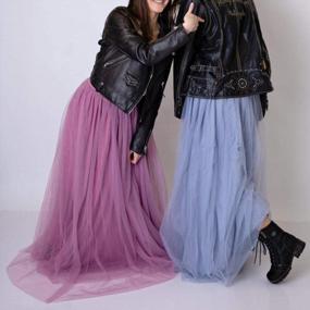 img 2 attached to Maxi Long Soft Tulle Skirt For Women - Perfect Bridal Wedding Skirt With 3 Layers