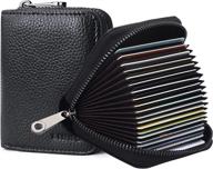 👝 genuine leather men's credit holder: the perfect accordion wallet for wallets, card cases & money organizers logo