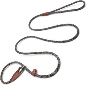 img 4 attached to 🐕 YUCFOREN 5FT/7FT Slip Lead Dog Leash, Long-Lasting Nylon Rope Training Leash for Small to Medium Dogs
