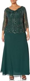 img 2 attached to Kara Womens Scallop Beaded Multi Women's Clothing via Dresses