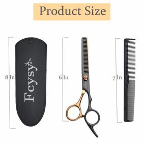 img 3 attached to Thinning Shears Hair Thinning Scissors, Fcysy Professional Thinning Shears For Hair Cutting, Texturizing Scissors Blending Shear Hair Thinner Hairdresser Barber Layering Scissor For Kids Women Men Dog