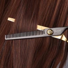img 1 attached to Thinning Shears Hair Thinning Scissors, Fcysy Professional Thinning Shears For Hair Cutting, Texturizing Scissors Blending Shear Hair Thinner Hairdresser Barber Layering Scissor For Kids Women Men Dog