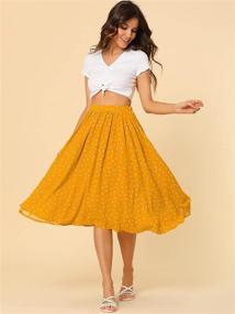 img 3 attached to Allegra Womens Elastic X Small Yellow Women's Clothing via Skirts