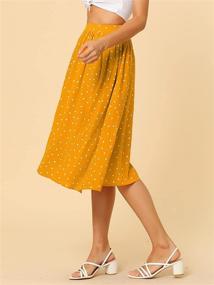 img 1 attached to Allegra Womens Elastic X Small Yellow Women's Clothing via Skirts