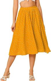 img 4 attached to Allegra Womens Elastic X Small Yellow Women's Clothing via Skirts