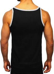 img 2 attached to Hongqizo Sleeveless Pocket Muscle Cotton Men's Clothing best on Shirts