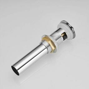 img 3 attached to Efficient Bathroom Sink Drain Plug With Overflow For Vessel Vanity - Homevacious 1 5/8" Chrome Push & Seal Faucet