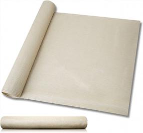 img 4 attached to 8X25Ft Beige Shade Cloth With 95% UV Block For Sun Protection By Windscreen4Less