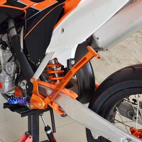 img 2 attached to 🏍️ Кикстенд Kick Side Stand & Spring NICECNC Black Billet для KTM 250 350 450 SXF (2011-2015) 125 150 SX (2012-2015) 250 SX (2012-2016) 450 SXF Factory Replica (2012) 450 SXF Factory Edition (2013-2014)