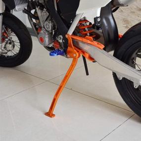 img 3 attached to 🏍️ Кикстенд Kick Side Stand & Spring NICECNC Black Billet для KTM 250 350 450 SXF (2011-2015) 125 150 SX (2012-2015) 250 SX (2012-2016) 450 SXF Factory Replica (2012) 450 SXF Factory Edition (2013-2014)