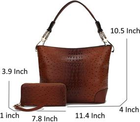 img 1 attached to MKF Collection Mia K Farrow Women's Handbags & Wallets ~ Hobo Bags