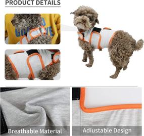 img 1 attached to 🐶 Cattamao Dog Anxiety Relief Coat - Calming Vest for Thunderstorm, Travel, Fireworks, Vet Visits, Separation - Effective Stress Relief for Dogs