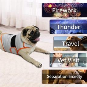 img 2 attached to 🐶 Cattamao Dog Anxiety Relief Coat - Calming Vest for Thunderstorm, Travel, Fireworks, Vet Visits, Separation - Effective Stress Relief for Dogs