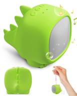 🦖 airsee white noise machine denver the dinosaur: portable baby soother with 13 soothing sounds, volume control, usb rechargeable - green logo