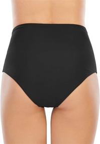 img 2 attached to Waisted Bottoms Control Swimsuits Bathing Women's Clothing : Swimsuits & Cover Ups