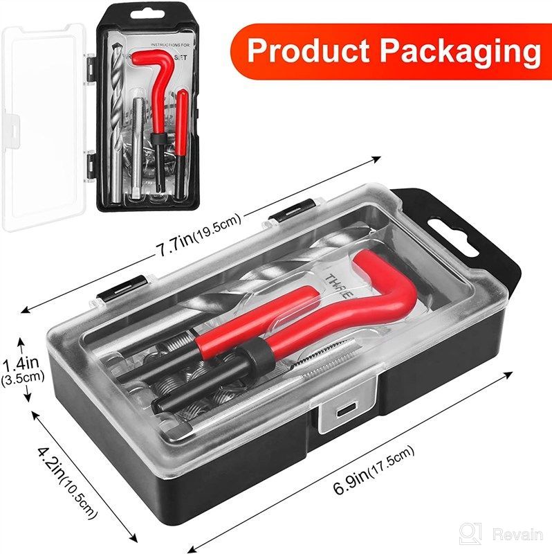 AB Tools M12 x 1.5mm Thread Repair kit/helicoil 15pc Set Damaged Thread  AN046