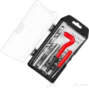 img 4 attached to 🔧 JMMRRR 15 PCS Metric Thread Repair Insert Kit M12*1.5: Tools for Fixing Internal Screw Holes (Red)