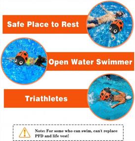 img 2 attached to HeySplash Swim Buoy Float, Open Water Swim Buoy Flotation Device Swim Safety Float For Swimmers Triathletes Kayakers Snorkelers, Highly Visible Inflatable Buoy For Swimming Training - Orange