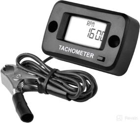 img 4 attached to 🚲 Waterproof Jayron LCD Digital Gasoline Inductive Tachometer Hour Meter Gauge for Motorcycle, Motocross, Lawn Mower, Snowblower, Generator, Scooter, Chainsaw