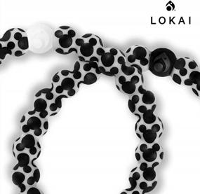 img 3 attached to Get Your Hands On Disney Magic With The Lokai Mickey Mouse & Minnie Mouse Bracelet Collection - Fashionable Slide-On Silicone Bracelets For Both Genders