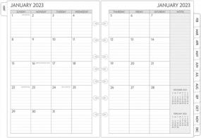 img 2 attached to Stay Organized In 2023 With Complete Daily Planner Refill For Classic Size 4: Appointment Schedule, Priorities, To-Do Lists & Notes On One Page Per Day
