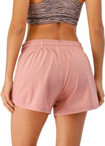 img 3 attached to Women'S Yoga Running Sports Workout Gym Athletic Shorts By Anna-Kaci