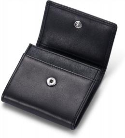 img 4 attached to Элегантный кошелек для монет из итальянской телячьей кожи для мужчин и женщин - HISCOW