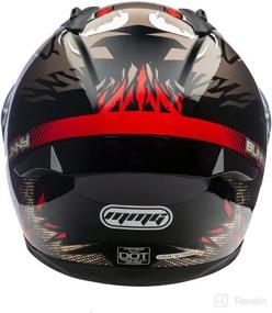 img 1 attached to MMG Motorcycle Helmet Street Legal Motorcycle & Powersports and Protective Gear