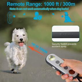 img 1 attached to 🐶 Citronella Dog Training Collar with Remote - 3 Modes & 3 Spray Levels for Humane Training, 1000ft Range, Rechargeable & Non-Automated