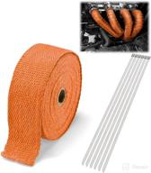 orange exhaust pipe insulation thermal heat wrap 2&#34 logo