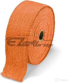 img 3 attached to Orange Exhaust Pipe Insulation Thermal Heat Wrap 2&#34