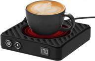 electric coffee mug warmer with auto off timer, 3-temp settings & wax warmer - perfect warm gift! logo