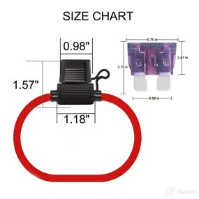 img 1 attached to MuHize Heavy Duty Inline Fuse Holders - 10 Pack, 12 Gauge Standard APR ATO ATC Fuse Holder Kit (2022 New), including 40AMP and 15AMP Standard Fuses