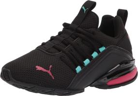 img 4 attached to 👟 PUMA Axelion Running Shadow Black Vibrant Girls' Shoes: Stylish and Performance-ready Athletics