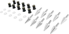 img 3 attached to Rolling Gears Aluminum Spike Motorcycle Windscreen Bolts Windshield Screws Set Motorcycle & Powersports