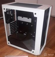 img 1 attached to Fractal Design Meshify C: High Performance Airflow & Cooling PC Case with Tempered Glass - 2X Fans included, PSU Shroud, Water-Cooling Ready, USB3.0 - Blackout Edition review by Nguyn Quang Huy ᠌