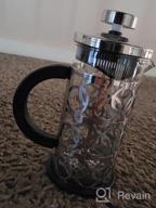 img 1 attached to FAVIA 34 Ounce French Press Coffee Maker Heat Resistant Thick Glass With Stainless Steel Coffee Tea Press Dishwasher Safe (34Oz, Stainless Silver) review by Jeff Strutz
