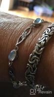 img 1 attached to 🌙 925 Sterling Silver Celtic Infinite Love Moonstone Bracelet | YFN Infinite Moonstone Jewelry for Women and Girls review by Ann Thompson