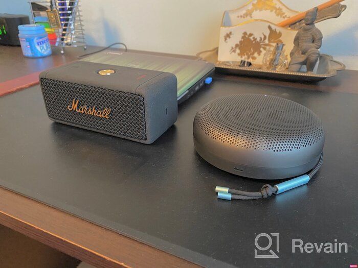 img 1 attached to 🔊 Premium Portable Acoustics: Bang & Olufsen Beosound A1 2nd Gen - 60W Gold Tone review by Koichiro Takahashi ᠌