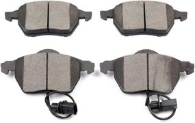 img 4 attached to SCITOO Ceramic Brake Pads, Front Brake Pads Kit (4pcs) Compatible with 1999-2008 Audi A4, 1999-2006 Audi A4 Quattro, 1998-2004 Audi A6, 1998-2004 Audi A6 Quattro, and 1999-2005 Volkswagen Passat