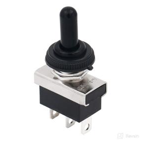 img 4 attached to 🚗 Baomain 3 Pin Car Toggle Switch SPDT Latching (Maintained) ON-Off-ON 3 Position 12V 25A with Waterproof Cover - Ideal for Automotive Applications