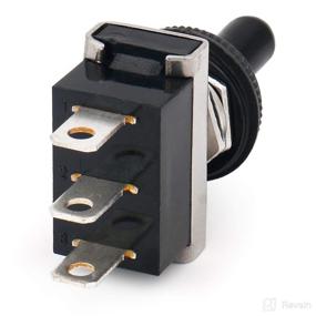 img 2 attached to 🚗 Baomain 3 Pin Car Toggle Switch SPDT Latching (Maintained) ON-Off-ON 3 Position 12V 25A with Waterproof Cover - Ideal for Automotive Applications