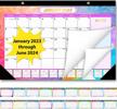 stay organized with our 2023-2024 monthly academic desk calendar - perfect for home, school, and office use! logo