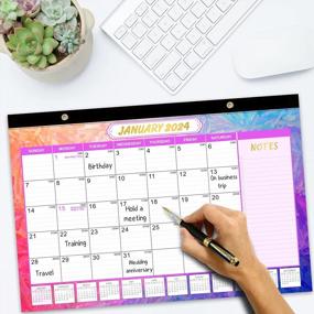 img 1 attached to Stay Organized With Our 2023-2024 Monthly Academic Desk Calendar - Perfect For Home, School, And Office Use!