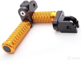 img 3 attached to MC MOTOPARTS POLE Gold CNC 25Mm Extension Riser Front Foot Pegs Compatible With YZF R6 2017-2021 17 18 19 20 21