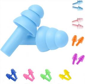 img 4 attached to 🎧 8 Pairs of Reusable Silicone Earplugs - Noise Reduction for Sleep, Swimming, Snoring, Concerts, Airplanes, Travel, Work & Noisy Environments